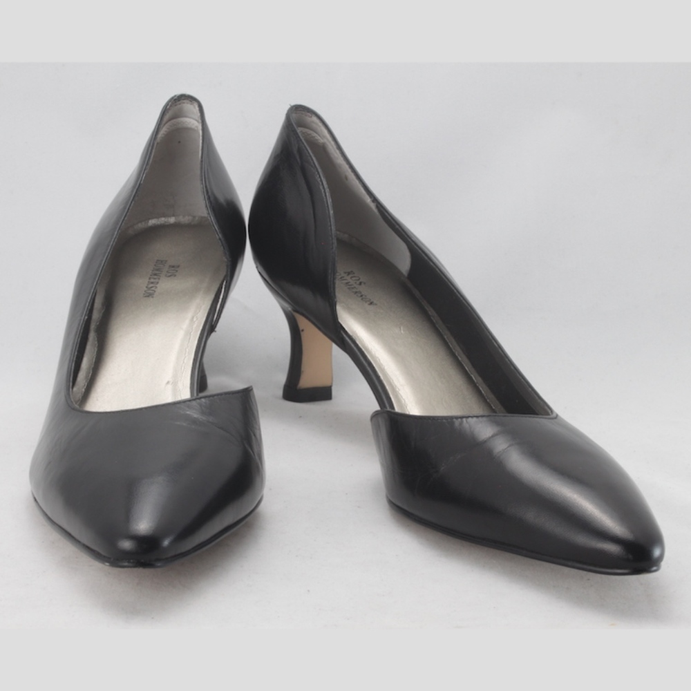 Ros Hommerson Black Leather Pumps